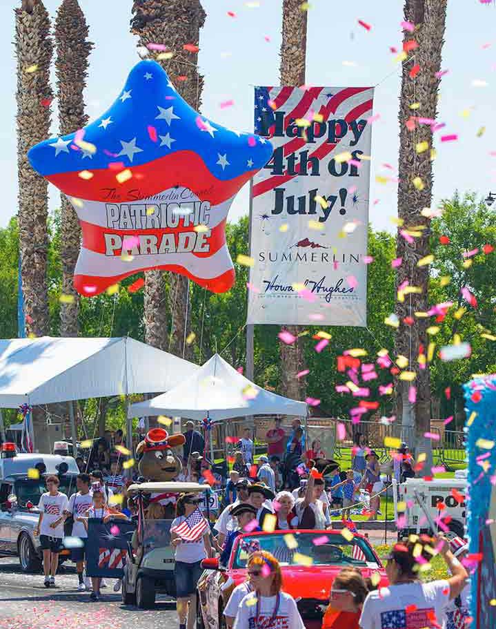 25th Annual Summerlin Patriotic Parade on July Fourth It's The Norm